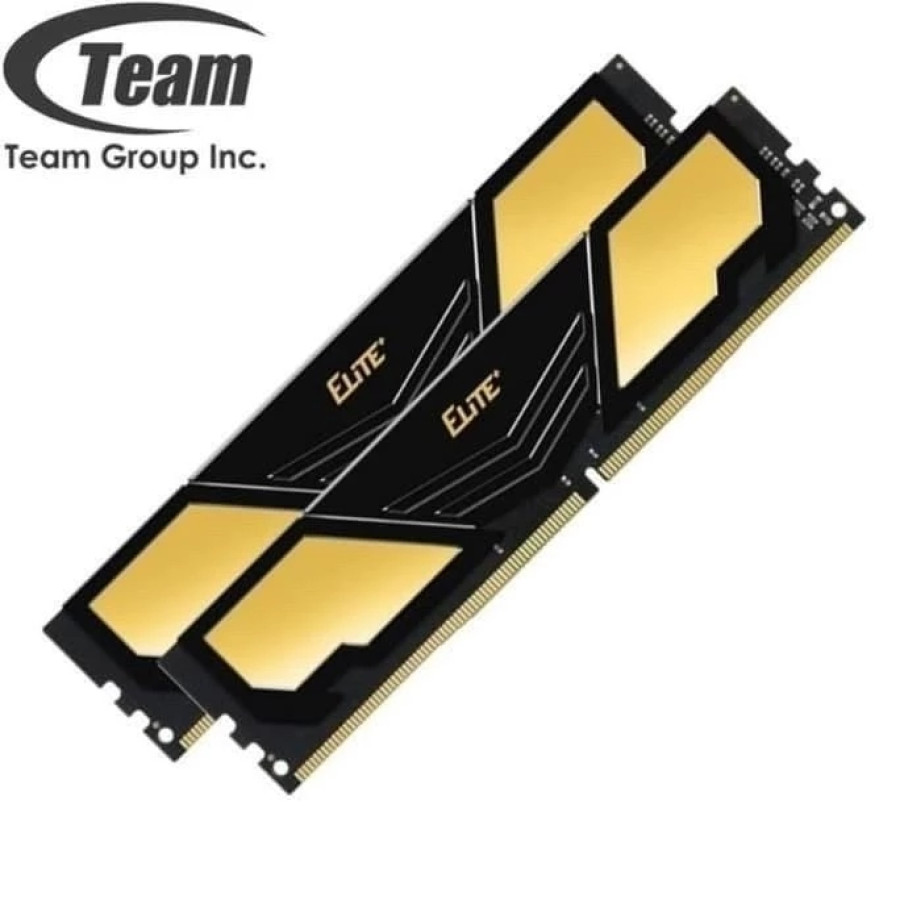 Team Elite Plus Black 16Gb 1X16Gb 3200Mhz Ddr4