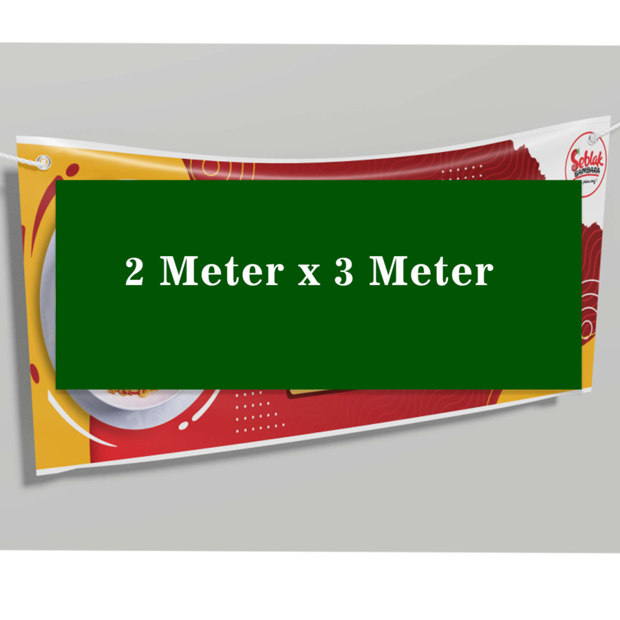 Spanduk/MMT 2 x 3 Meter Flexi