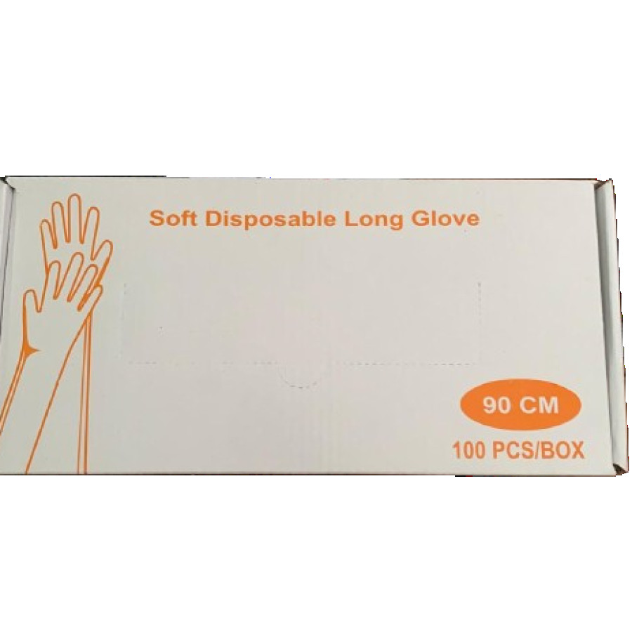 Soft disposable long glove