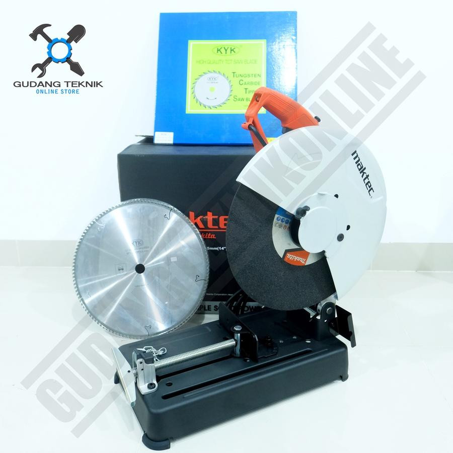 circular saw / pemotong besi baja - depan