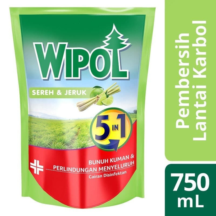 WIPOL Karbol Kemasan Pouch 750ml - depan