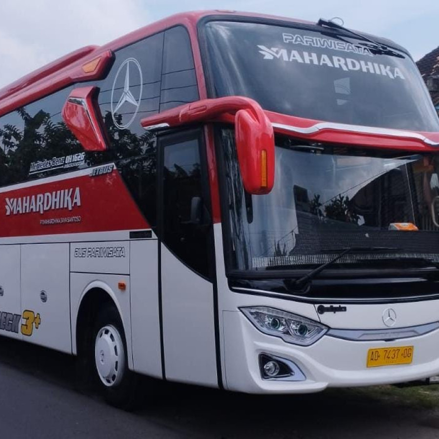 Per Day - Sewa Bus Besar (Bigbus) 30 Seat Executive - Bus Mahardhika - depan