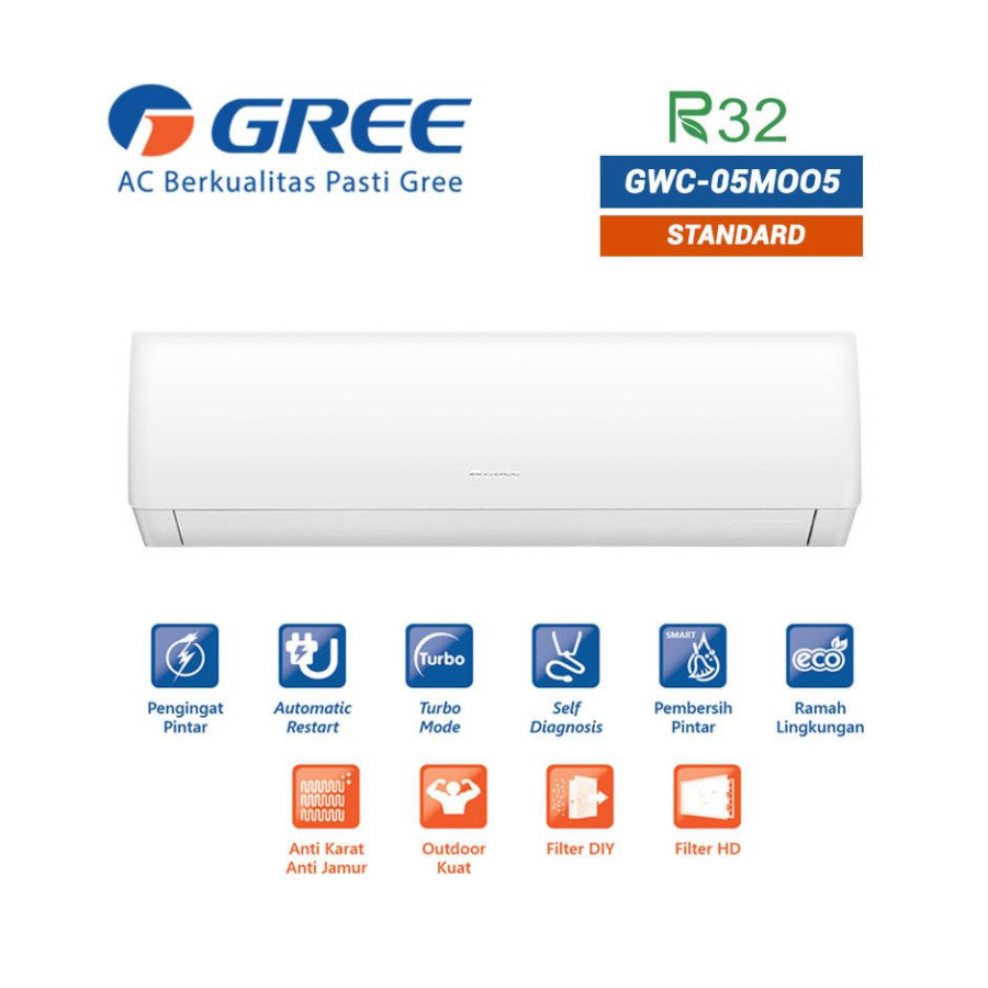 Service ac split 0,5 s/d 2 PK - depan