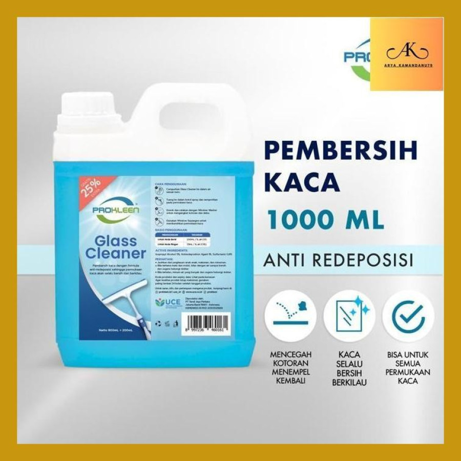 Sabun Pembersih Kaca Sabun cair PROKLEEN GLASS CLEANER 1000ML