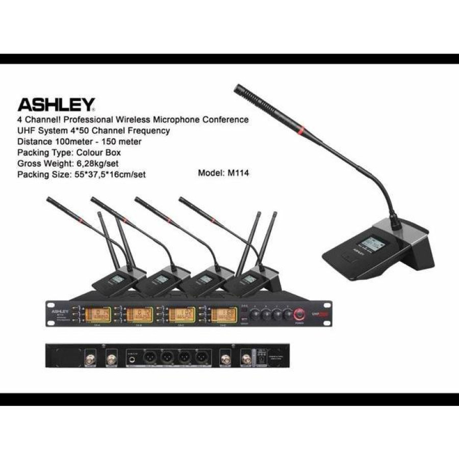 Wireless Ashley 4 Mic Podium
