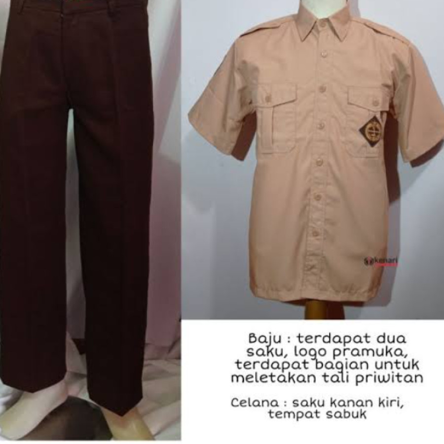 Seragam sekolah pramuka SMA laki laki