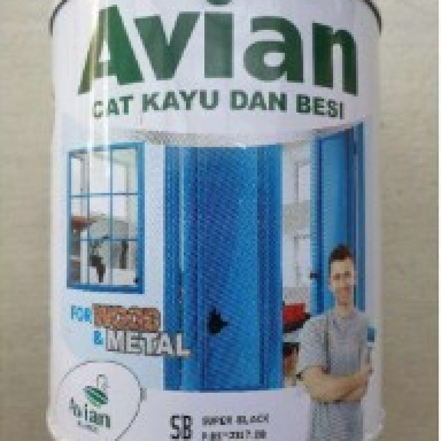CAT BESI HITAM  AVIAN METAL 1 KG