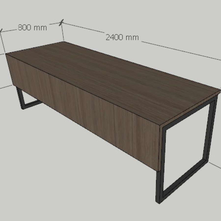 Meja Rapat Finishing HPL Uk. P.240 cm x L.120 cm x T.75 cm