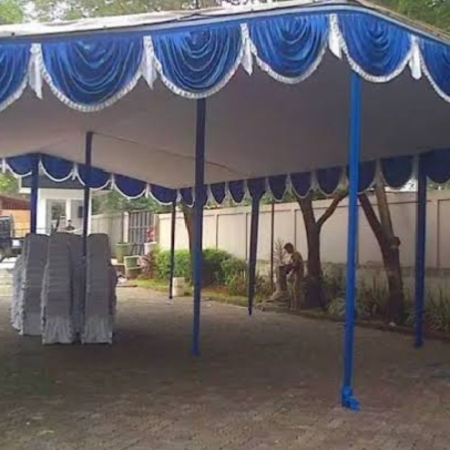 PEMASANGAN TENDA PESTA - samping