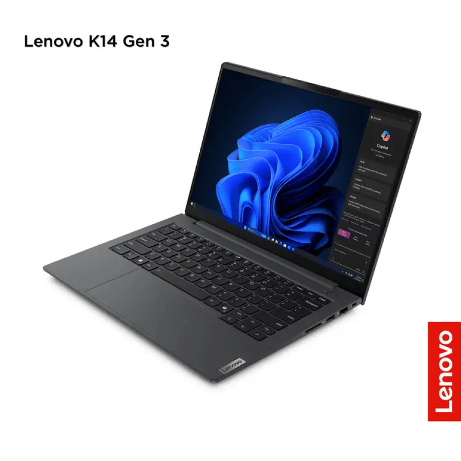 Lenovo Notebook K14 Gen 3 Intel Ultra5 - 21KL001AID - 8 GB DDR5 / 512 GB SSD / 14" WUXGA / Win 11 Pro - depan
