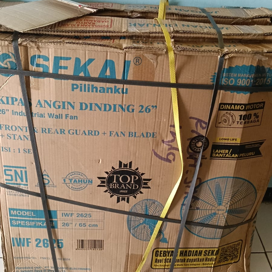 Sekai Wall Fan 26 inch - depan