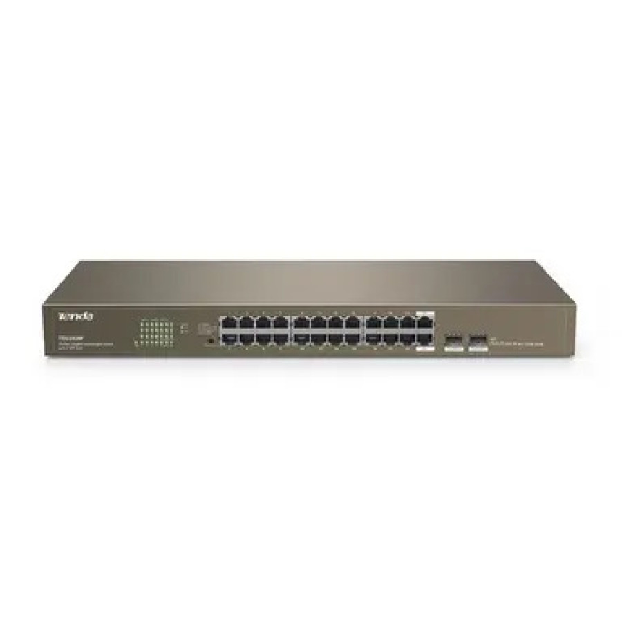 TENDA 24-Port Gigabit Unmanaged Switch with 2 SFP Slots [TEG1024F]