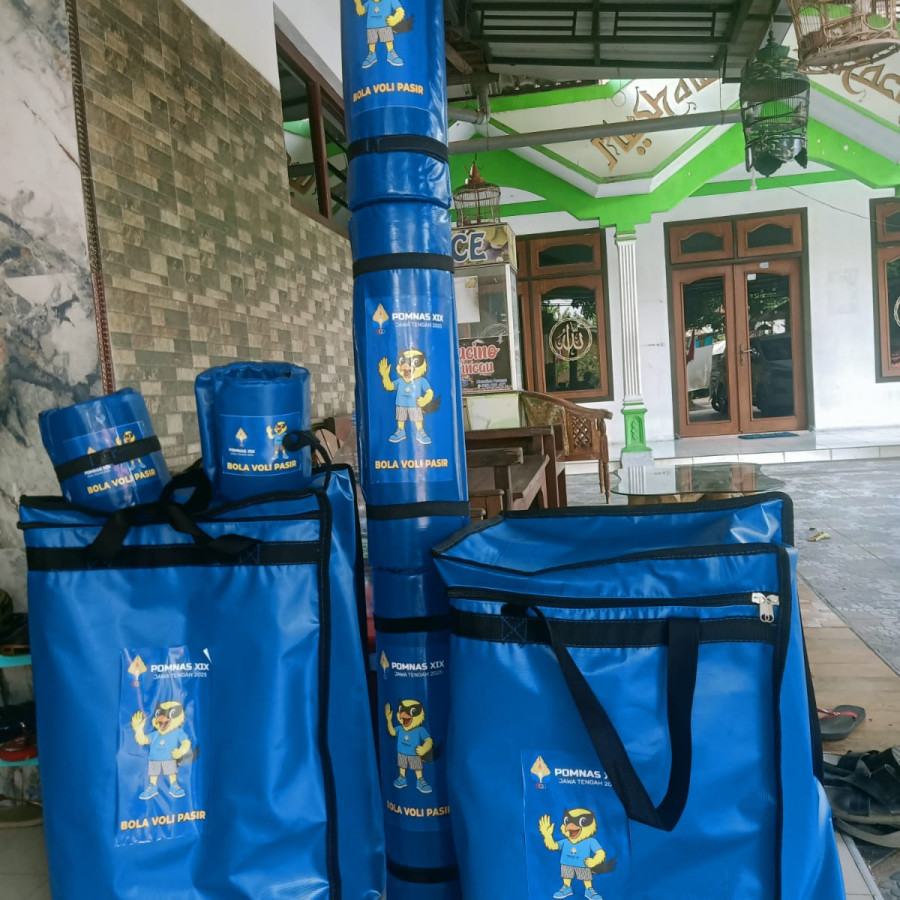 Spon Pengaman Tiang Net Voli Pasir Costum