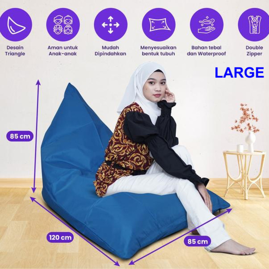 Beanbag Triangel L Large (Untuk Orang Dewsa)