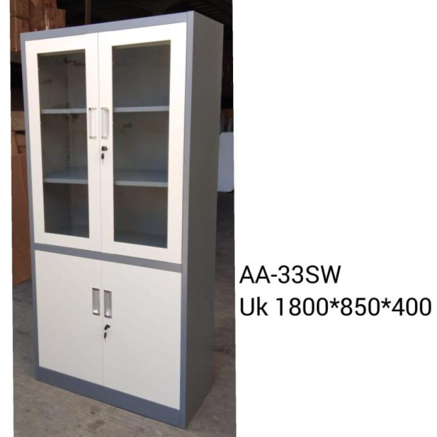 LEMARI ARSIP BESI PINTU AYUN 4 PINTU - utama
