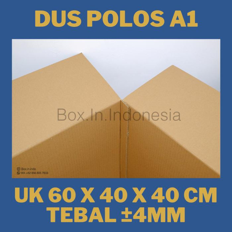 BOX KARDUS PUTIH - samping