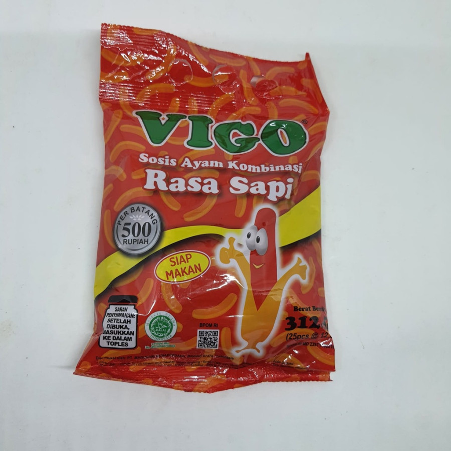 Sosis Ayam Merk Vigo Isi 25 Biji/Pack