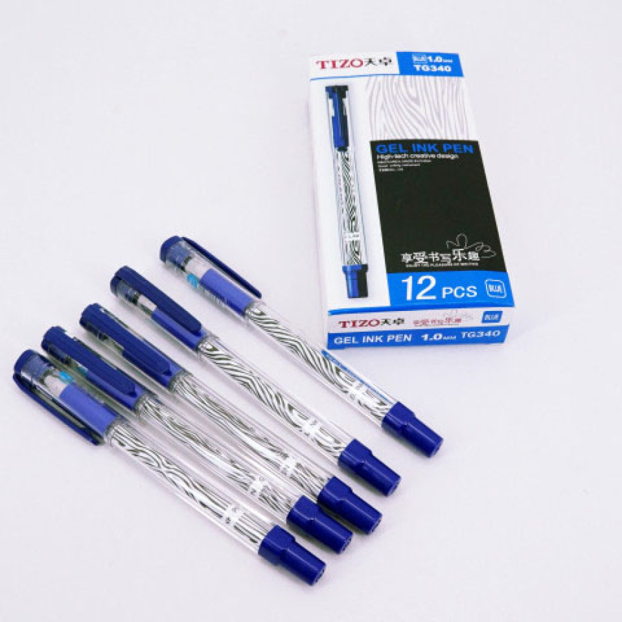 Bolpoin gel - TIZO (Hitam atau Biru)