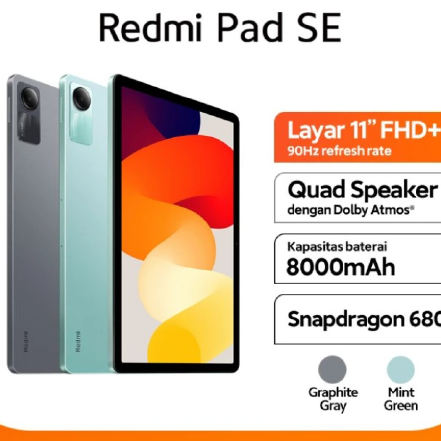 Tablet Xiaomi redmi pad - depan