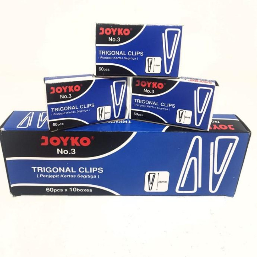 Klip Kertas Trigonal No.3 Merk Joyko
