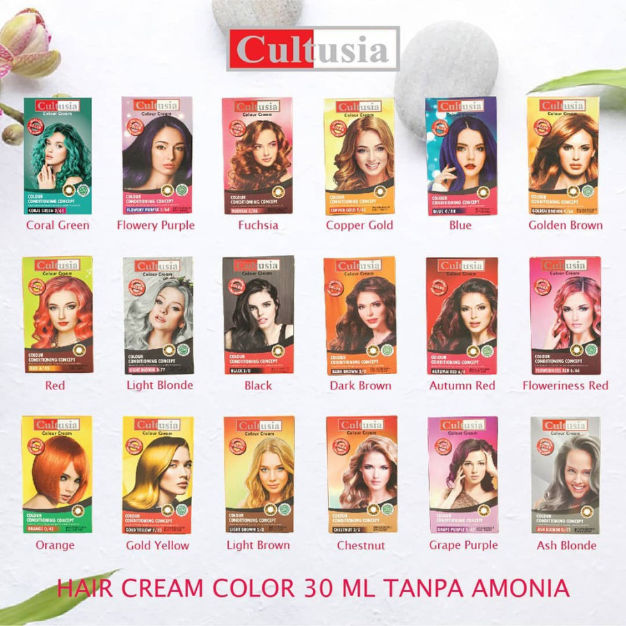 PEWARNA RAMBUT CULTUSIA - depan
