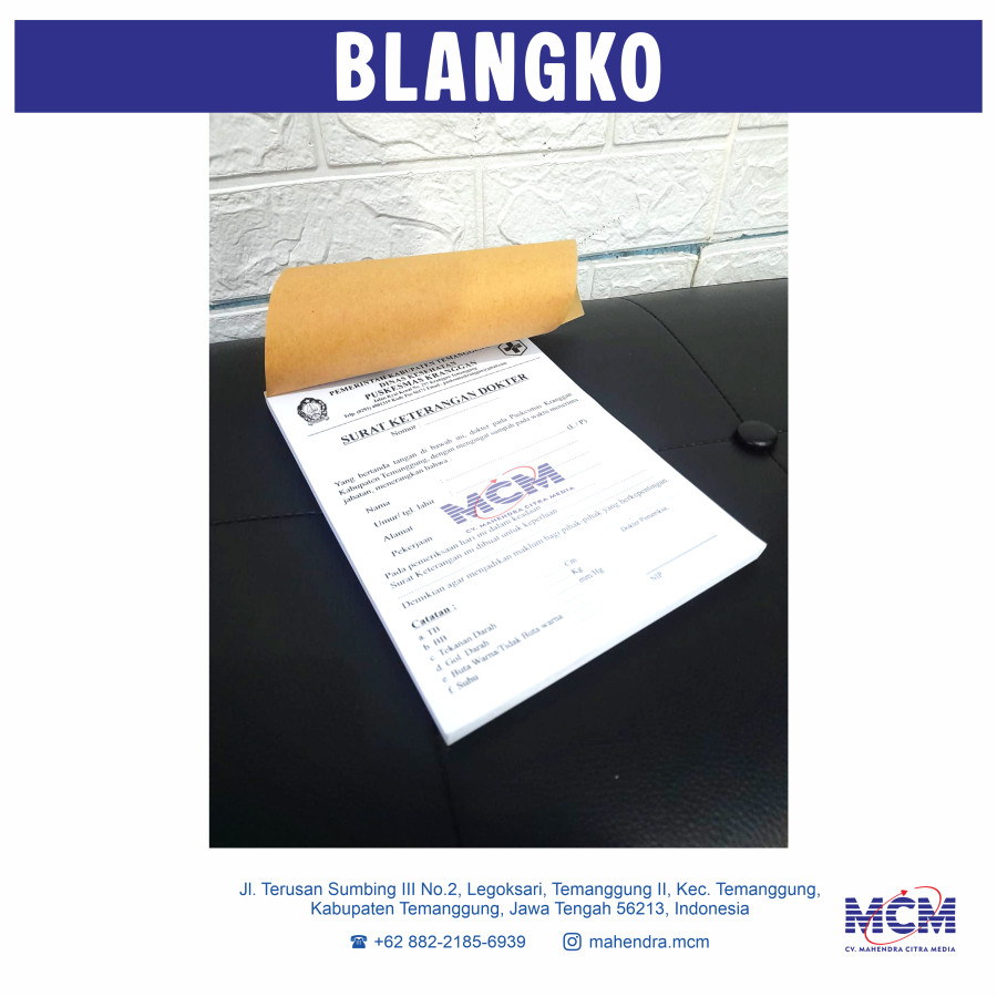 BLANGKO HVS UK. F4 ISI 100