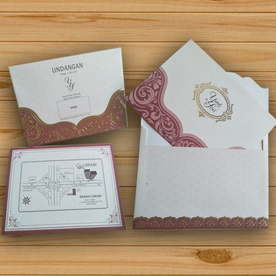 Undangan Full Color Amplop Costum