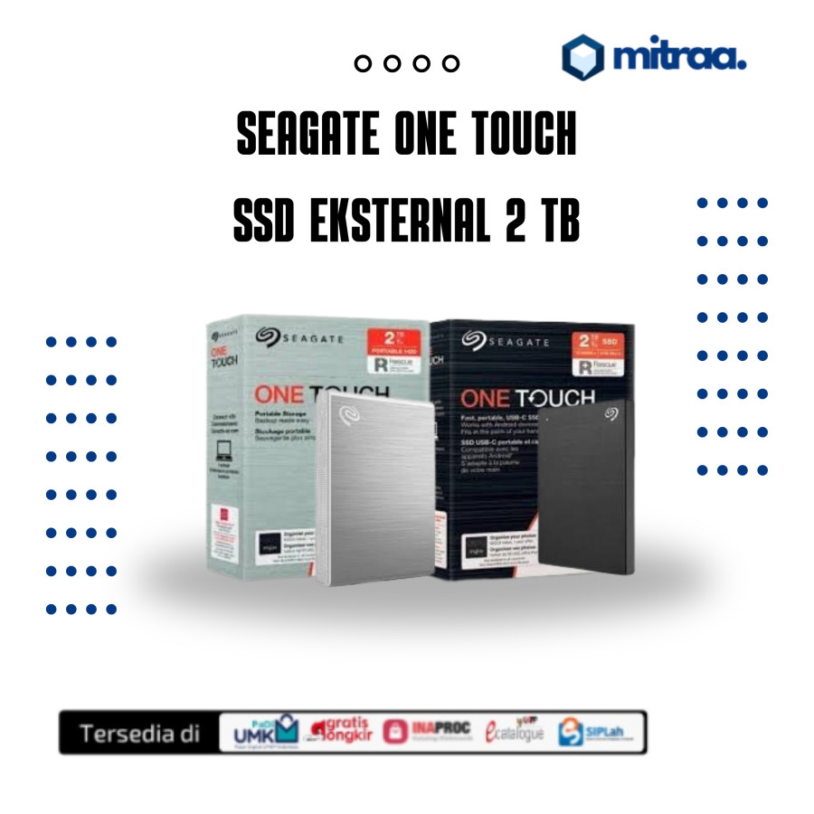 Seagate One Touch SSD 2TB Eksternal USB-C