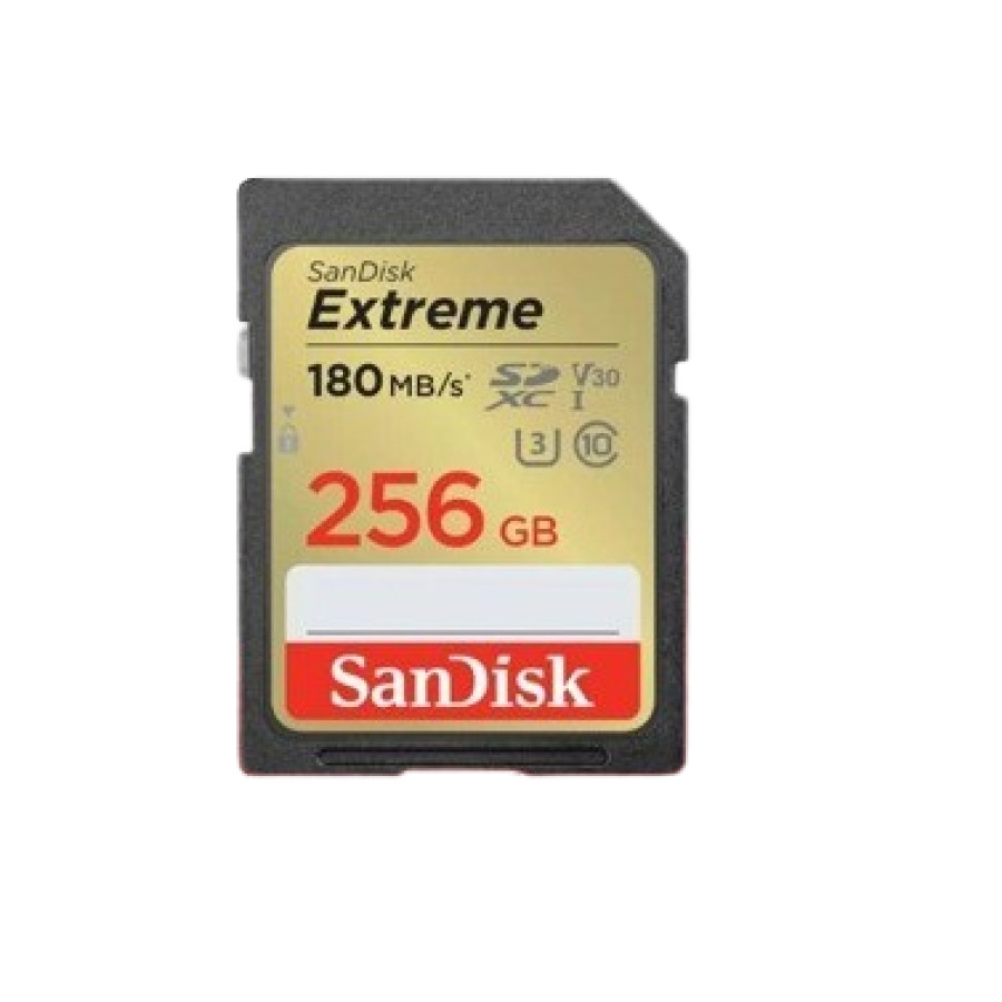 Sandisk SDXC 256GB Extreme 180MB/s U3 V30 4K UHD