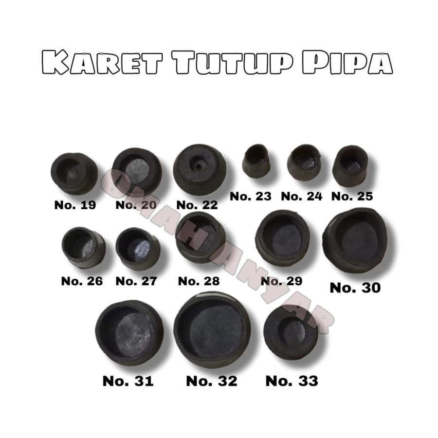 Karet penutup pipa