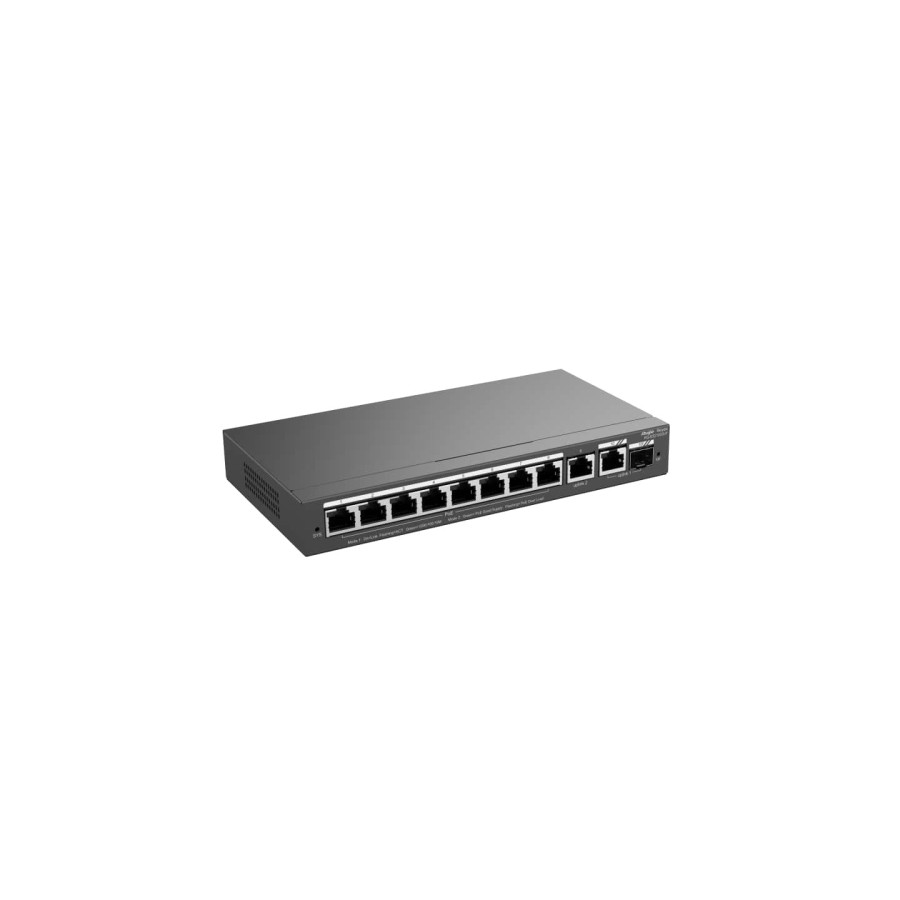 RG-ES210GS-P, 10-Port Gigabit Smart Cloud Managed PoE Switch - depan