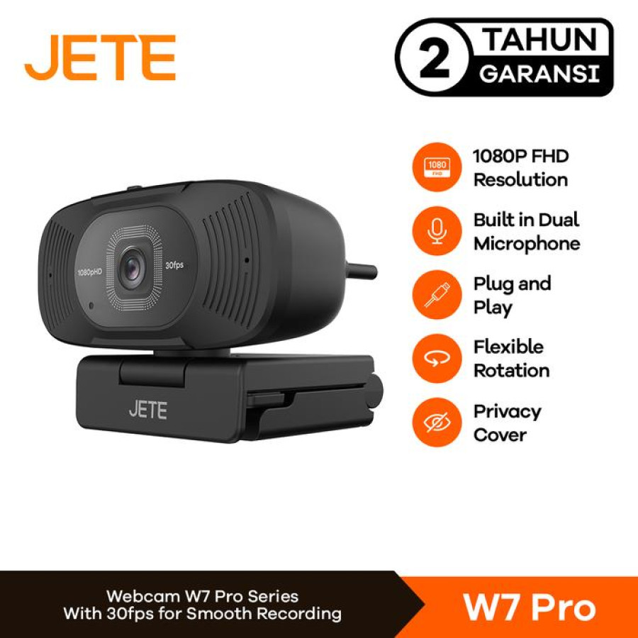 Webcam JETE W7 Pro 1080p