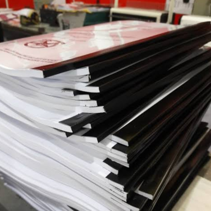 Jilid semua buku, fotocopy - detail