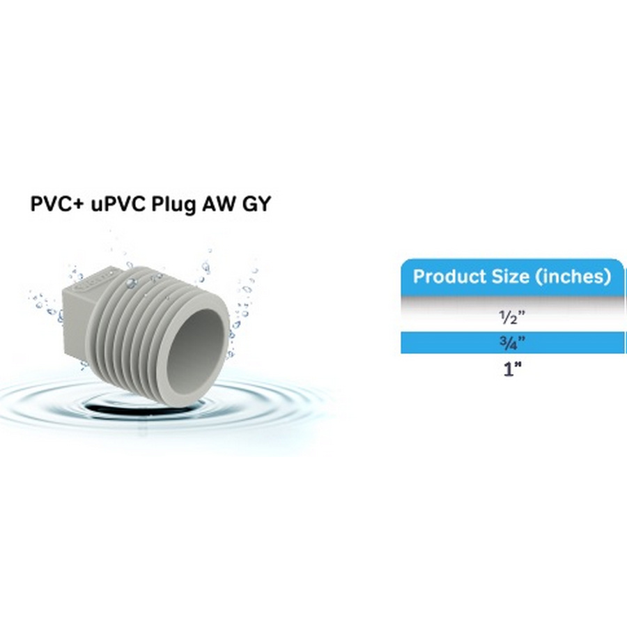 WAVIN Dop Drat Luar / Cap /  Plug AW ½"