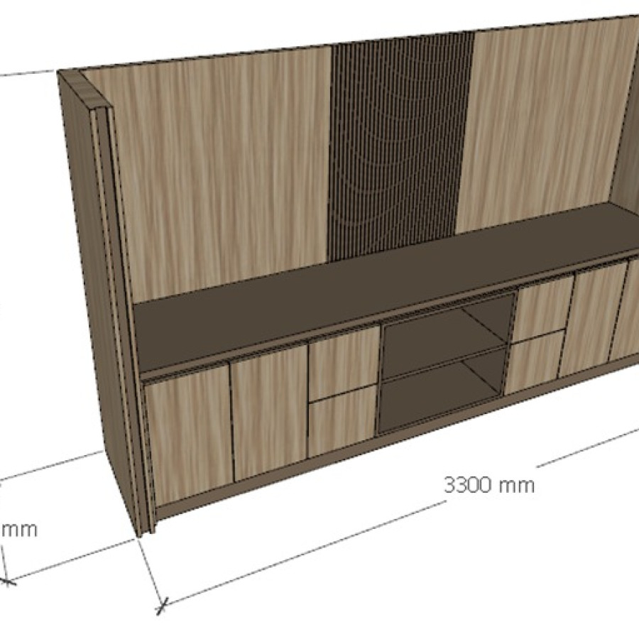 Lemari Custom HPL Sekre - utama