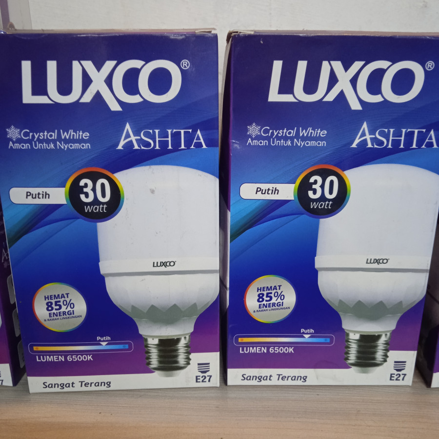 Lampu LED LUXCO ASHTA 30 Watt – Crystal White Hemat Energi - depan