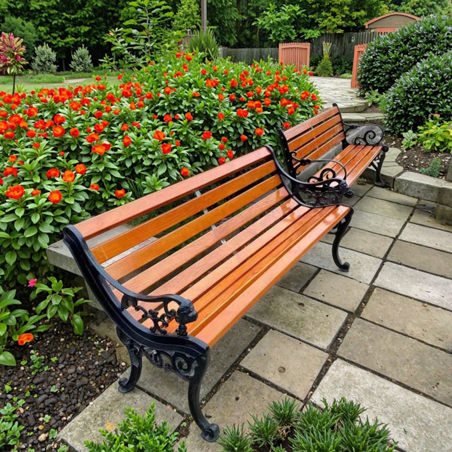 Kursi Taman Outdoor Antik HR622 - samping