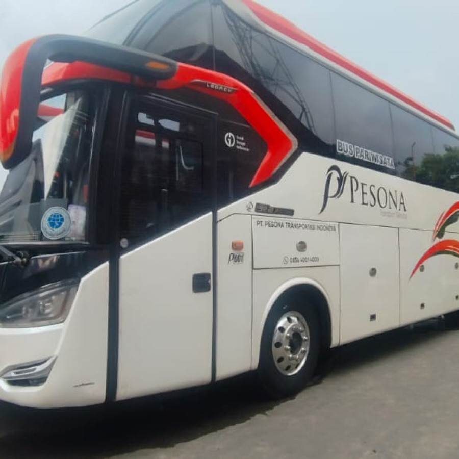 SEWA BUS PARIWISATA DARI KOTA PEKALONGAN KE KOTA SEMARANG - depan