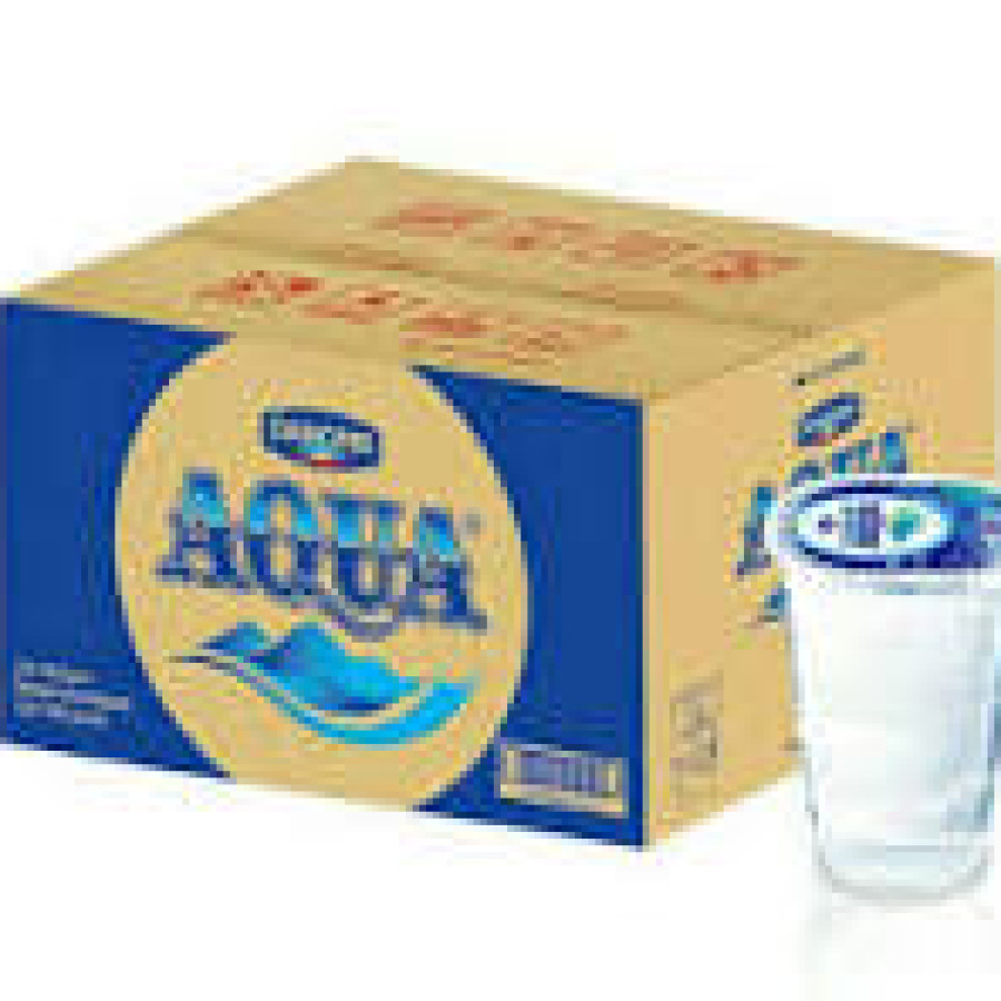 Aiir Mineral Aqua gelas - utama