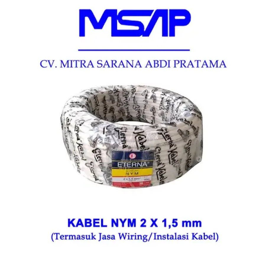 Kabel NYM 2 x 1.5 mm termasuk WIring dan Pemasangan