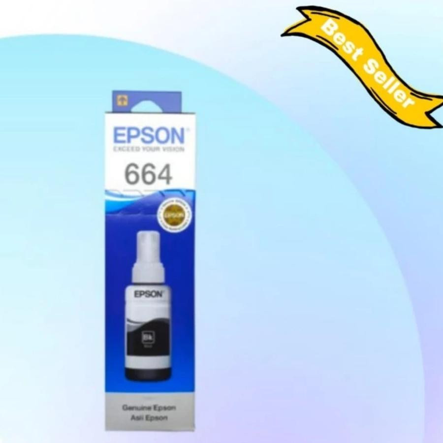 Tinta Epson 664 Black Original L100,L110,L120,L200,L220 - Hitam/Warna - utama