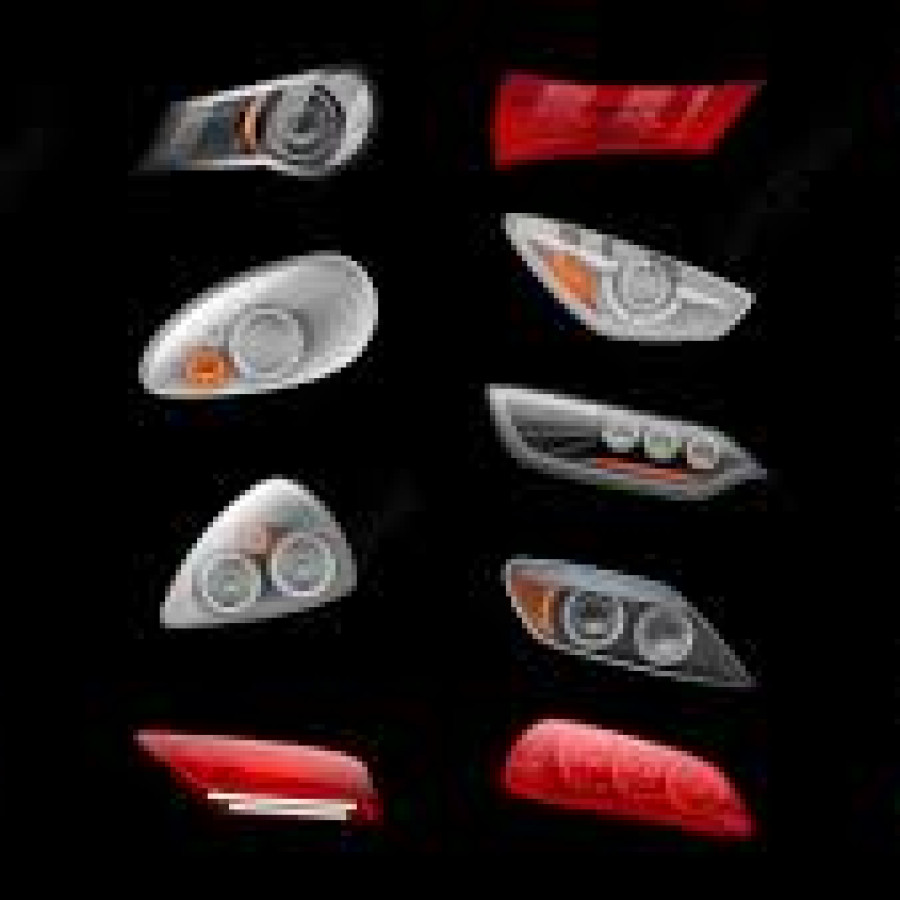 lampu depan belakang mobil