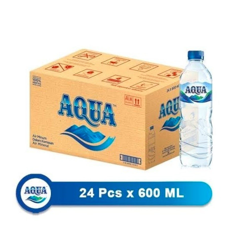 AQUA AIR MINERAL 600ML (1 dus isi 24 pcs)