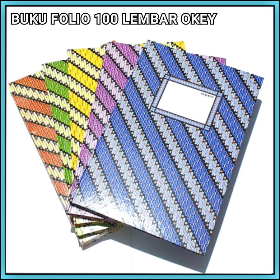 Buku folio 100 lembar merk OKEY - utama