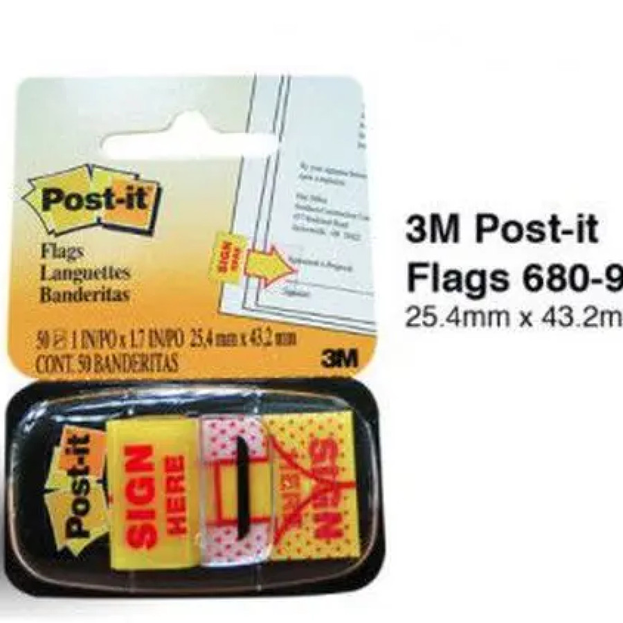 3M Post-it Flags 680-9-Sign Here