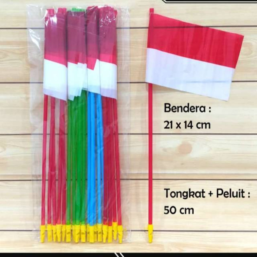 bendera karnaval indoesia dengan peluit