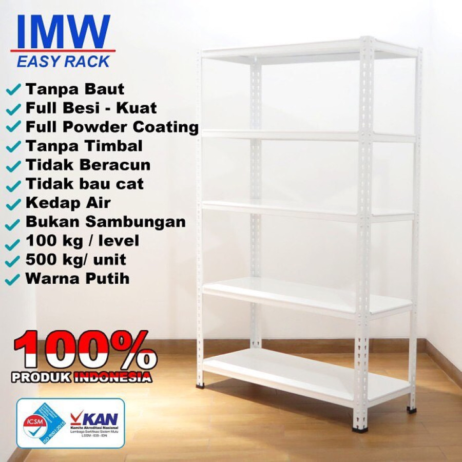 Rak Besi Serbaguna - IMW 200 x 100 x 40 cm ( HxWxD ) - depan