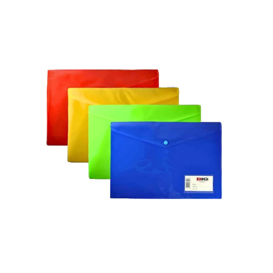 Stopmap / Map Kancing Plastik Folio Merk BIG - samping