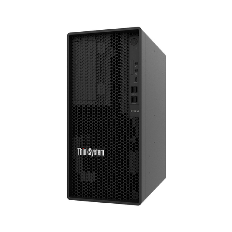 ThinkSystem ST50 V2 Tower Lenovo Server - depan