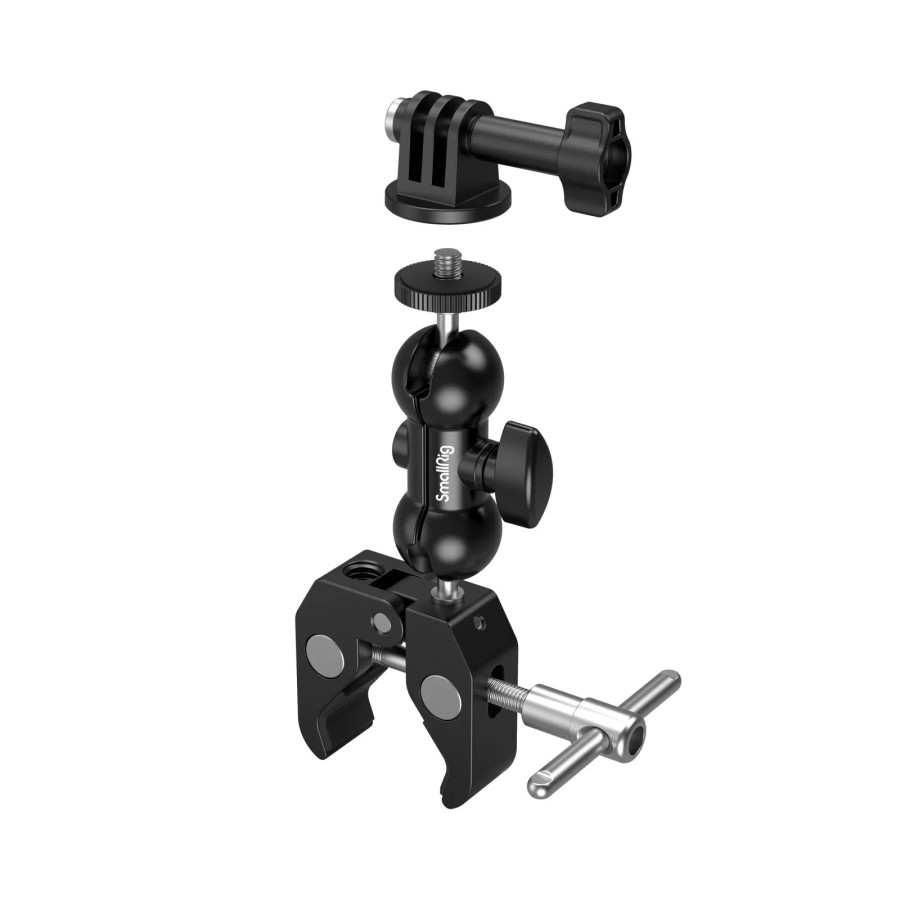 SMALLRIG Crab-Shaped Clamp Kit with Ballhead Magic Arm [1138B]
